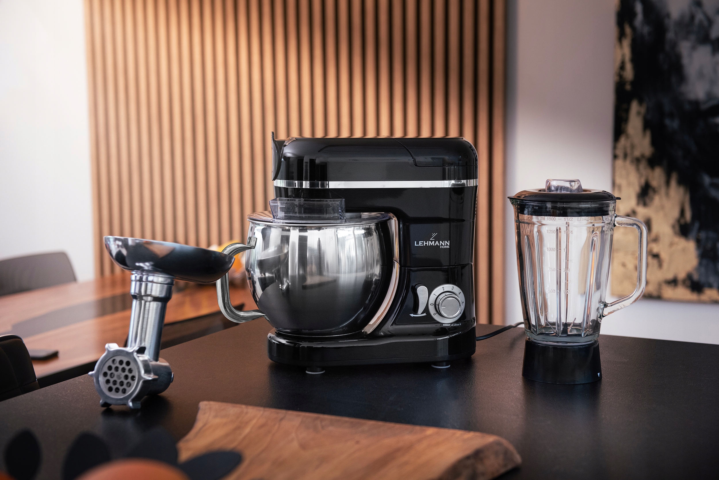 КУХОННИЙ ПРОЦЕСОР ПЛАНЕТАРНИЙ МІКСЕР БЛЕНДЕР 3000Вт М'ЯСОРУБКА + РЕЦЕПТИ Потужність 1300 Вт